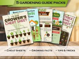 Gardening Cheat Sheets Garden Guides