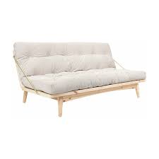 sofa bed in ivory folk corduroy karup