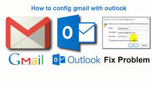 how to config gmail with outlook 2016