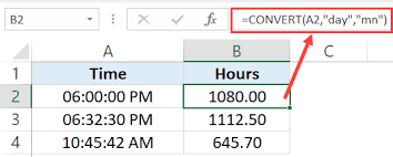 convert time to decimal number in excel