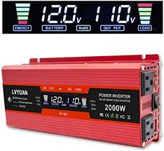 Maybe you would like to learn more about one of these? Amazon Com Cantonape 800w 2000w Peak Car Power Inverter Dc 12v To 110v Ac Converter With Lcd Display Dual Ac Outlets And Dual Usb Car Charger For Car Home Laptop Truck Automotive