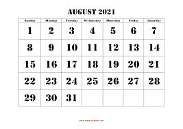 Thank you for choosing our printable calendar organizer print each month separately and combine them on the wall into a quarterly planner, 3 month horizontal and vertical format (landscape and portrait document orientation); Free Download Printable August 2021 Calendar Large Font Design Holidays On Red
