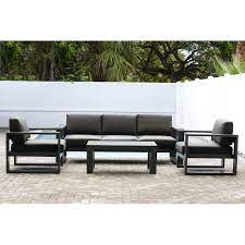 Cassara 4pc Outdoor Lounge Set