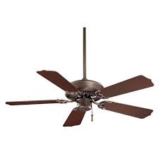 Upgrade to one of these for free: Bronze Oil Rubbed Traditional Ceiling Fans