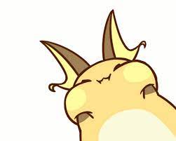 Though gentle and docile, heracross possesses great strength and power. Raichu Rubbing Its Face Pokemon Know Your Meme