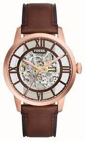 rose gold skeleton dial