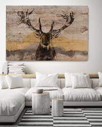 white tailed deer canvas art large