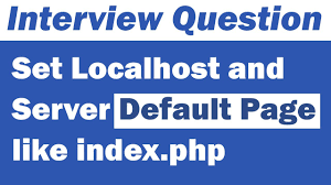 server default page like index php