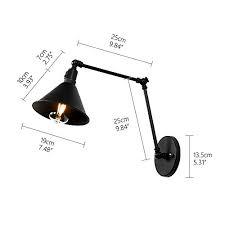 wall mount swing arm wall lamp sconce