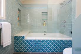 13 Baths Tiled In Beautiful Sea Glass Blue