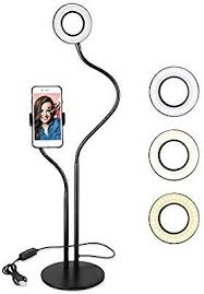 Amazon Com Selfie Ring Light With Cell Phone Holder Stand For Live Stream Makeup Ubeesize Mini Led Camera Li Selfie Ring Light Cell Phone Holder Phone Holder