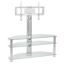 Clear Glass Tv Stand With Mount Swivel
