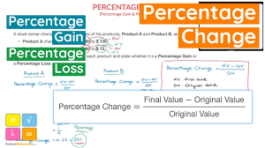 how to calculate percene change