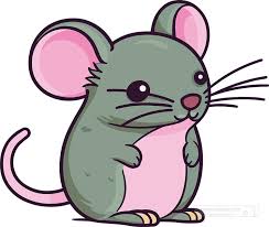 mouse clipart cute cartoon mouse with