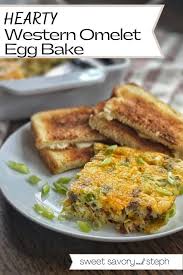 hearty western omelet egg bake sweet