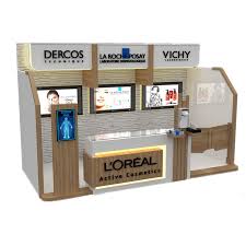cosmetic kiosk mall makeup booth