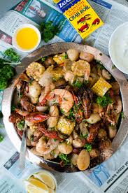 easy low country boil for two crumb