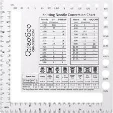 Chiaogoo Knitting Needle Conversion Chart