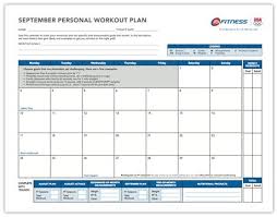 Monthly Workout Plan Make A Chart To Plan Workouts Monthly