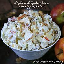 lightened up snickers and apple salad