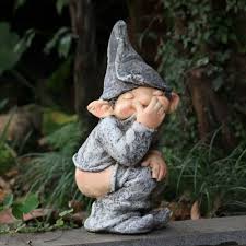 Garden Gnome Statue Elf Out The