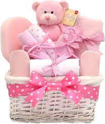 When giving presents to a newborn baby, most people will give teddy bears, rattles, socks, mittens, newborn size clothes, and vouchers. Newborn Hamper New Baby Girl Hamper Basket Gifts Newborn Hampers Girls Baby Shower New Born Baby Hamper Baskets Pink Gift Set Nappy Cake Presents For Newborns Essentials Bundle Present Sets For Mum