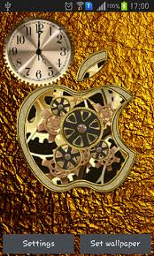 golden apple clock live wallpaper for