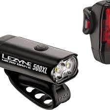 Light Set Lezyne Micro Drive 500xl And Ktv Headlight And Taillight Gloss Black Dtla Bikes