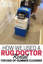 how we used a rug doctor al for end