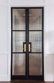 Ribbed Fluted Glass Cabinet Door Insert