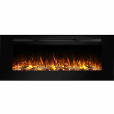 Recessed Metal Electric Fireplace Log