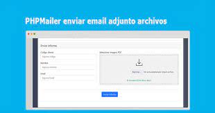 phpmailer enviar email adjunto archivos