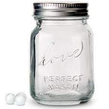 Mini Glass Mason Jars Pack Of 6 Rustic