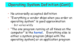 An operating system (os) is system software that manages computer hardware, software resources, and provides common services for computer programs. Computer And Os System Overview Introduction