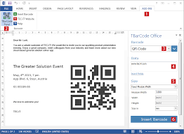 create barcodes with word barcode add