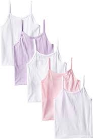 Amazon Com Hanes Girls 5 Pack Camis Colors May Vary
