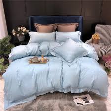 blue egyptian cotton bedding set
