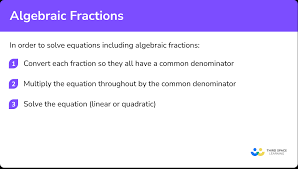 Algebraic Fractions Gcse Maths