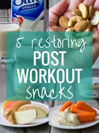 5 restoring post workout snacks