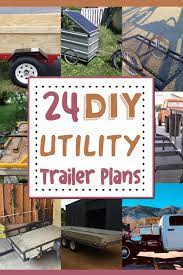24 free diy utility trailer plans for