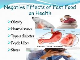 Fast food negative effects on your health