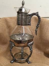 Silver Plate Candle Warmer With Glass