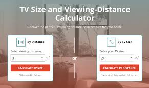Tv Viewing Distance Calculator Cabletv Com