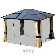 outsunny 3x3 6m garden gazebo tent with