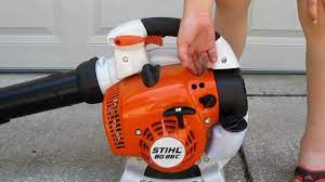 To clear large areas of leaves and grass. Stihl Blowers Bg 86 Ce Starting Process Youtube