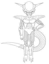 Frieza final form in dragon ball z coloring page | kids. Printable Frieza Coloring Pages Anime Coloring Pages
