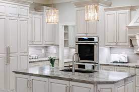 quartz countertops with white cabinets