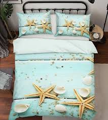 3d starfish beach 40 bed pillowcases