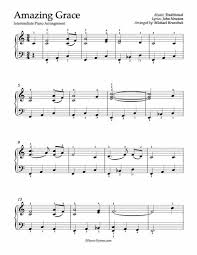 Sheet music for piano with orchestral accomp. Amazing Grace Intermediate Piano Arrangement Hymn Sheet Music Piano Sheet Music Free Amazing Grace Sheet Music