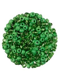 Opaque Green 6 0 Glass E Beads
